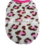 Pink Color Pet Dog Puppy Cat Winter Leopard Clothes Cute T-Shirt Soft Warm Coat Hot Selling thumbnail-5