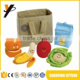 Stuffed baby vegetables and fruits toys plush vegetables
