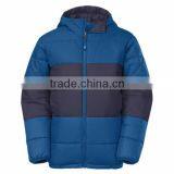 Boys' Puffy Look Reversible Down Feather Jacket With Welt Hand Pockets thumbnail-2