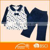 2-8Y Pretty Butterfly Girl Printing Pyjama Set thumbnail-1