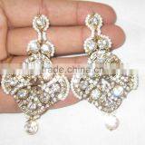 White Silver Beads Dangler EARRING Pair thumbnail-1