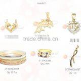 Combo Jewelry For USD $ 250 With Free Shipping Consist Of Designer Mixed Gold Plated Collection of 30 Unique Designs thumbnail-3