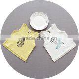 S17377A 2017 Summet Fruits Pineapple Printing Cotton Kids Beach Tank Top thumbnail-1