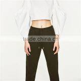 2017 OEM Wholesale 100% Cotton Comfortable Pants Women Sport Jogger Trousers thumbnail-2