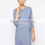 Maternity Exclusive Kate Dress With Belt And Scoop Neck With 3/4 Sleeve thumbnail-1