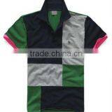 Fashion Apparel Short Sleeve Jointing Polo T-shirt for Men thumbnail-1