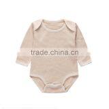 Hot Sale Organic Cotton Plain Baby Clothes Romper thumbnail-3