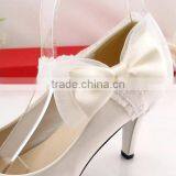 Fashionable Lace and Bow Tie For Shoe Heel Shoes Ornament With Metal Clip Shoe Charms thumbnail-2