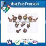 Made in Taiwan SEMS Screw Button Hex Countersunk Pan Socket Cap Head Six Lobe Phil Pozi Slot Combi Recess Machine Trilobular thumbnail-6