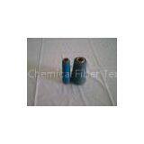 Blue 100% Polyester Dope Dyed Yarn , Ring Spun 16s - 50s