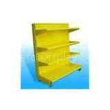 Metal Supermarket 4 Layer Single-sided shelving units for Goods shops Displa