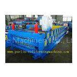 Roof Panel Glazed Tile Roll Forming Machine With 18 Forming Stations 0.3mm - 0.7mm