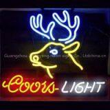 T37 COORS LIGHT Deer Handicrafted Real Glass Tube Neon Signs for Store Display and Advertising. thumbnail-1