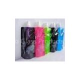 16oz Customized Flexible Plastic Portable Foldable Water Bottle for Sports