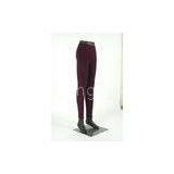 Burgundy Girls Footless Tights Legging With Customized Printing