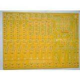 63 Mil Thickness Yellow Double Side Printed Circuits Board (PCB) With 4.7 Mil Silkscreen Line for Commercial Solution