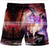 Ante Unicorn Fast Dry Beach Shorts/ Blue l na Creative Plus Size Beach Shorts With Pockets / Printed Sports Beach Wear