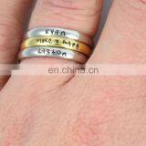 Personalized Stacking Name Ring for Mother Hand Stamped thumbnail-2