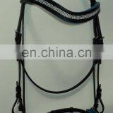 FANCY LEATHER SNAFFLE BRIDLE. thumbnail-3