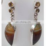 Designer Silver Earrings Wholesale 925 Silver Earrings Beautiful Silver Dangle Earrings thumbnail-2