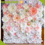 2017 Wholesale Amazing Artificial Pink White Paper Flower for Wall Wedding Decoration thumbnail-5