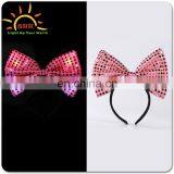 Shenzhen Factory Supply Led Flashing Plastic Hair Hoop Colorful Headband