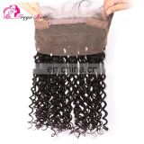Qingdao Factory wholesale price virgin brazilian hair 360 lace frontal closure