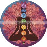 Eco Friendly Good Texture Digital Printing Round Suede Natural Rubber Yoga Mat thumbnail-4