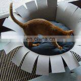 Comfortable Handmade Organic Wool Felt Cat Cave For Large Kittens thumbnail-6