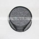 Eco Friendly Portable Absorbent Stone Coaster Placemat Cotton Acrylic Mats Coasters Plastic Table Mat thumbnail-2