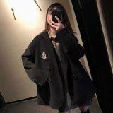 Brown is the Campus Style.Loose Mature Temperament Girlish Style, Slim Loose Coat thumbnail-1