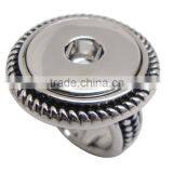 Fashion Alloy Finger Ring Snap Button Jewelry thumbnail-2