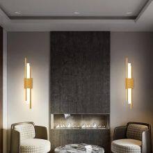 Modern Minimalist Copper Wall Lamp Living Room Bedroom Corridor Aisle Porch Creative Light Luxury Nordic TV Background Wandlamp thumbnail-4
