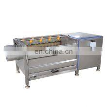 Fully Automatic Electric Brush Roller Washing Machine for Sweet Potato Taro Ginger Carrot Cassava Peeling Machine Price thumbnail-5