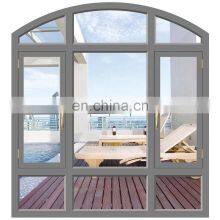 Double Glass Windows Soundproof Aluminum Arched Casement Window thumbnail-3