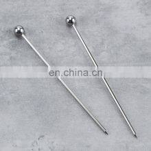 Food Services Stainless Steel Flat Metal Decorative Reusable Luxury Cocktail Picks thumbnail-5