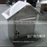 House shape stainless steel mail box hotsale