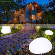 Outdoor Garden Patio Solar Led Ball Sphere Stone Light Lamp Wireless Solar Garden Luminous Glass Led Ball Stone Spheres Light thumbnail-3