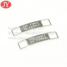 Custom Logo Metal Shoelace Buckle Zina Alloy Shoe Lace Buckle Fashion Lace Buckle Tips