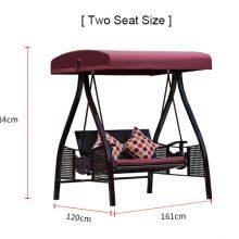 Ready to Ship Outdoor Sunshade Double Seat Swing Chair thumbnail-2