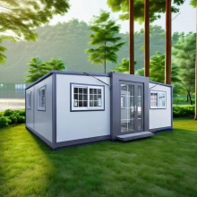 Luxury Oem Factory Low Price 2023 Extended Container House Expandable Prefab Living 20ft 40ft With 3 Bedrooms thumbnail-5