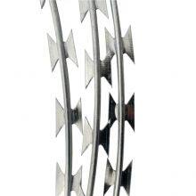 Expanded Razor Barbed Wire Fence Flat Wrap Razor Barbed Wire Diamond Weld Razor Wire Fence Sustainable Waterproof thumbnail-1