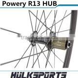 38mm Clincher Light Wheelset Black Powerway R13 Hub 700c Road Bicycle Carbon Wheel 38mm Clincher 23mm Width Racing Cycle Wheels thumbnail-5