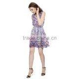 Women Casual One Piece Chiffon Spanish Dress for Women thumbnail-4