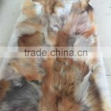 Red Fox Skin Natural Color Animal Fur Winter Cloth Fabric