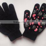 Kids Fashion Warm Rubber Glove With Patten Winter Glove Knitted Glove thumbnail-2