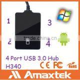 Factory Supplier 4 Port USB 3.0 Charging Hub Device thumbnail-1