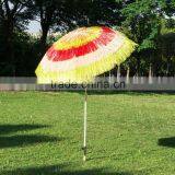 Outsunny Outdoor Straw Beach Patio Umbrella Parts Stand Mixed Color Umbrella Promotional thumbnail-2