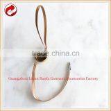 High-quality Metal Aluminum Clothing Custom Silk Ribbon Seal Tag thumbnail-1