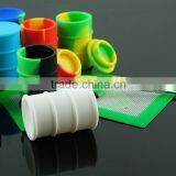 Glass Jar With Glass Lid Silicone Lid Container Rubber Food Grade Non Stick Jar thumbnail-1